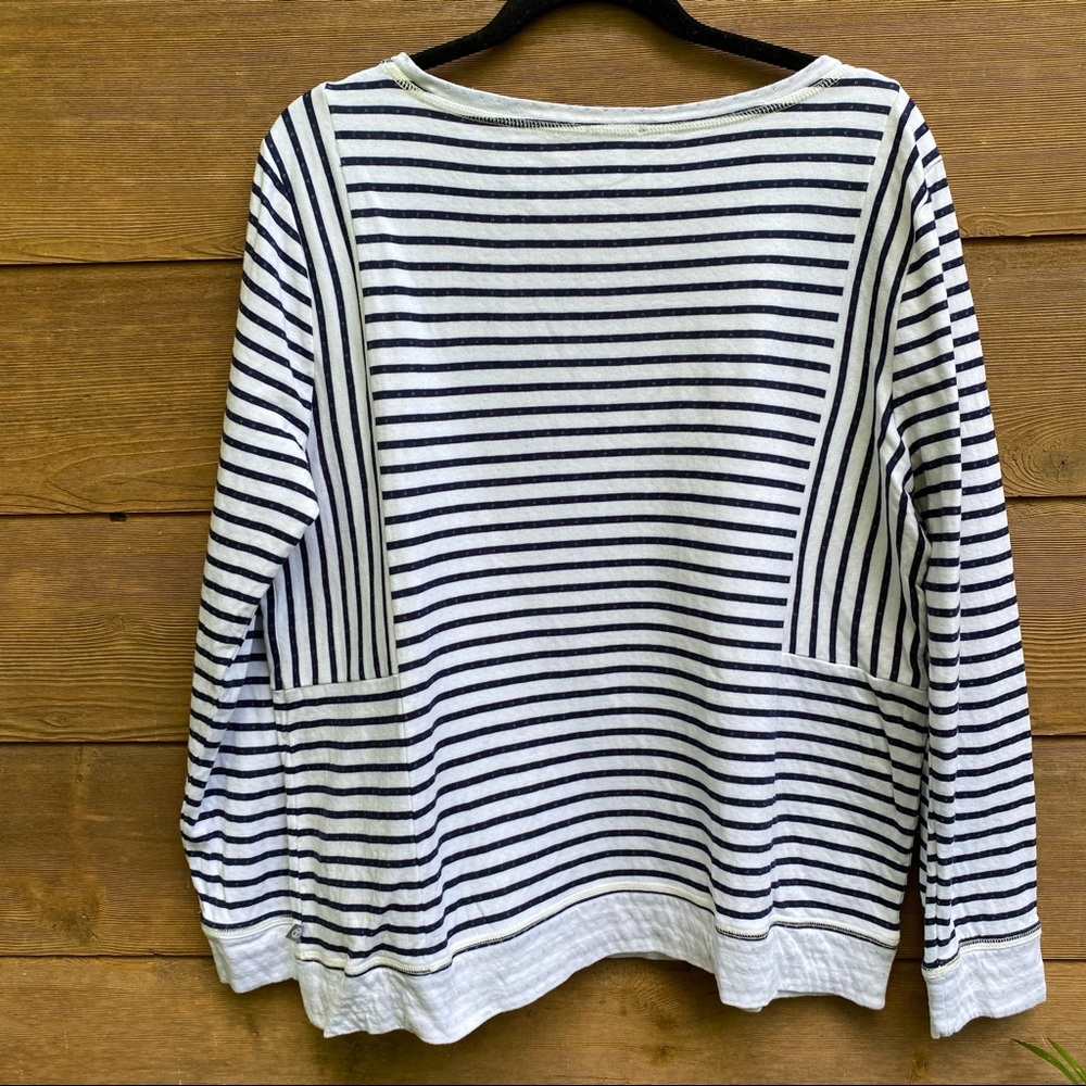 T By Talbots Mixed Stripe Pullover - image 3